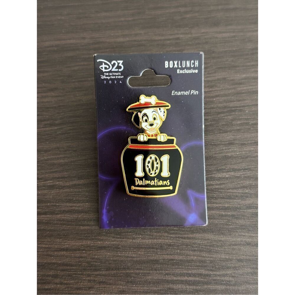 Disney D23 101 Dalmatians Puppy Jar Sliding Enamel Pin